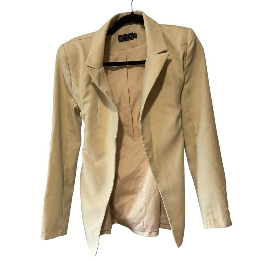 Revolve Blithe L.A. Butter Tan Rope Lace Up Back Blazer - Picture 2 of 6
